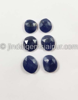 Blue Sapphire Rose Cut Slices